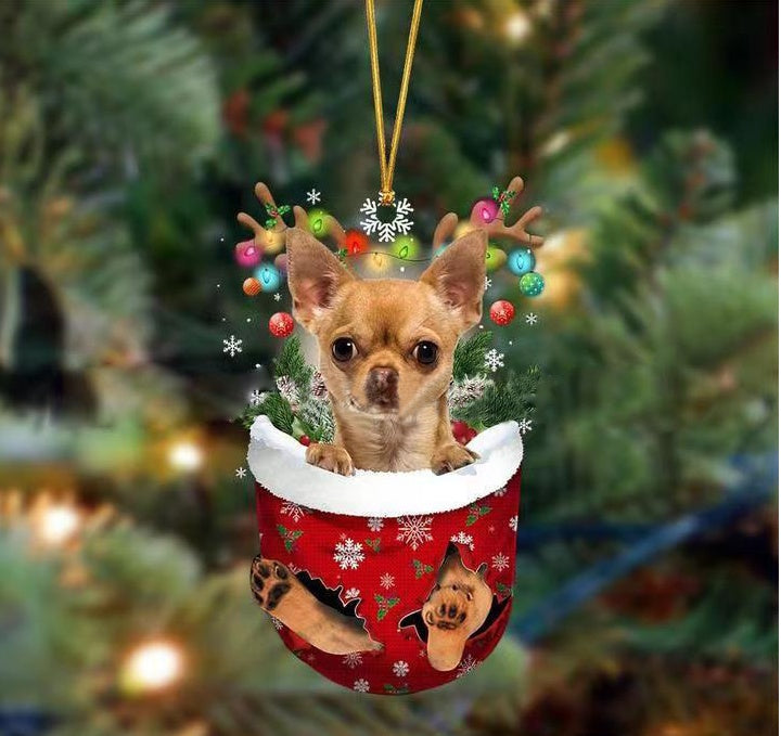 Creative Cute Puppy Christmas Tree Pendant Decoration